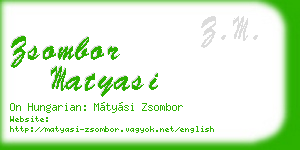 zsombor matyasi business card