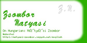 zsombor matyasi business card